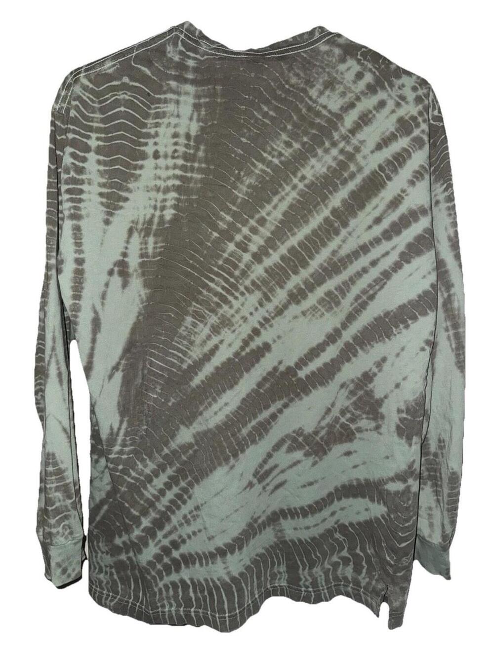 PINK Victoria's Secret Tie Dye LS Green Shirt Top Womens S Hippie Boho - Picture 2 of 3